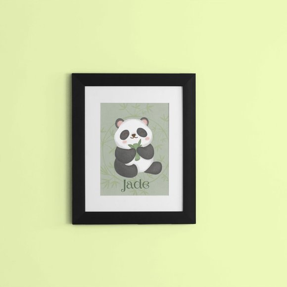 Customizable Nursery Wall Art, Personalized and Your Choice of Animal, 8x10 - Picture 5 of 16